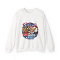 Patriotic "Red, White & Cute" Sweatshirt — 4th of July Dog & Eagle Crewneck